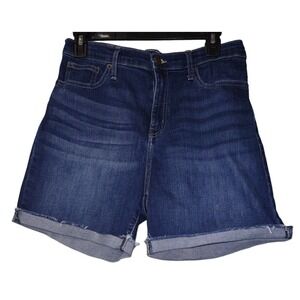 Calvin Klein Jeans Shorts Womens Size 8 Cropped Jean Shorts Blue Denim 5 Pockets